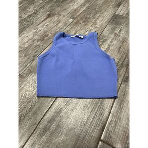 Zara Blue Crop Top